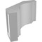 Ekena Millwork 5-in. W x 8-in. D x 8-in. H Pescadero Architectural Grade PVC Knee Brace BRCP05X08X08PEC - alternate 5